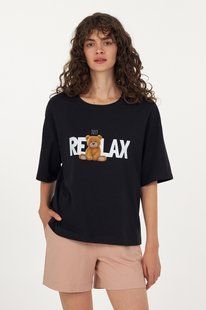 Піжама жіноча JUST RELAX чорний (Ellen) LPK 2970/34/03 фото